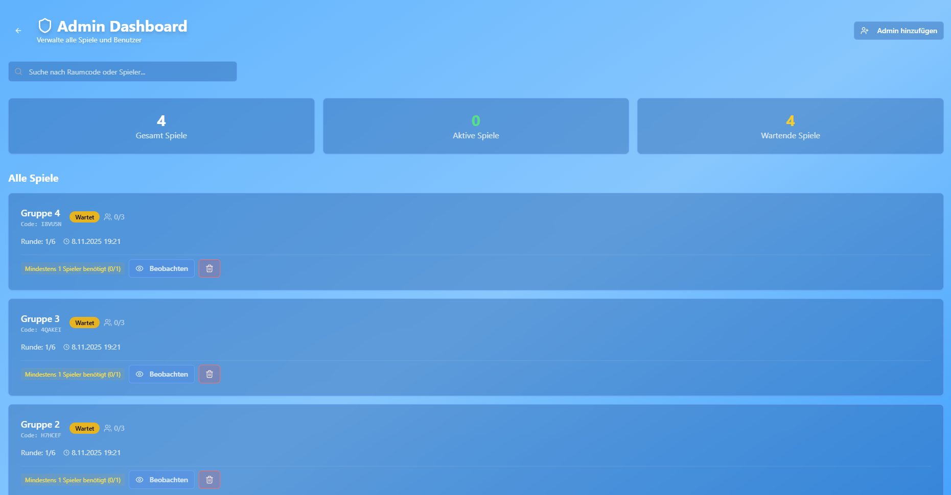 Screenshot Projekt 1